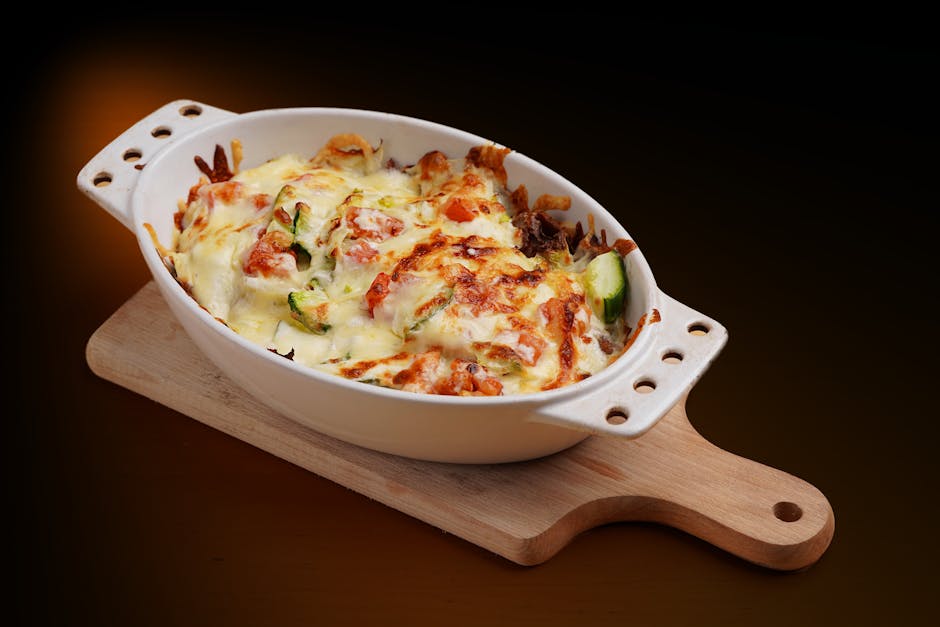 Gratin doré au fromage fondant
