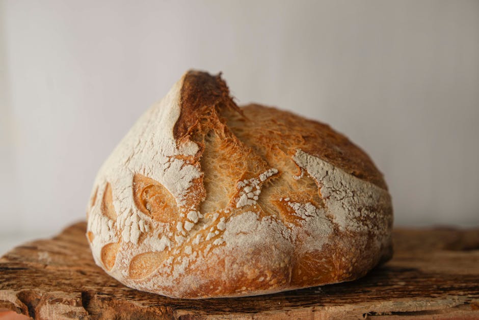Pain au levain naturel avec mie alvéolée