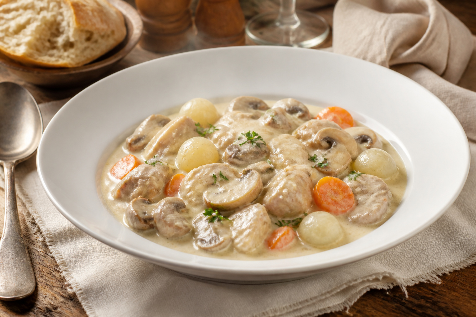 Blanquette de veau cremeuse et reconfortante