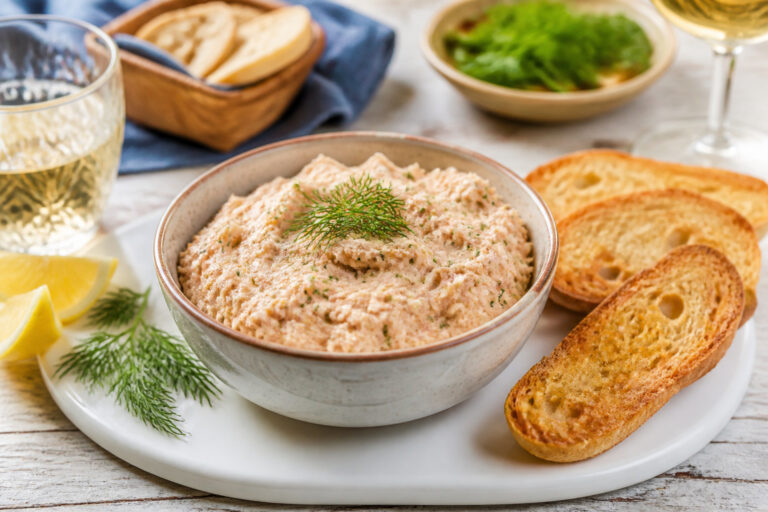 Rillettes de thon maison et toasts dores
