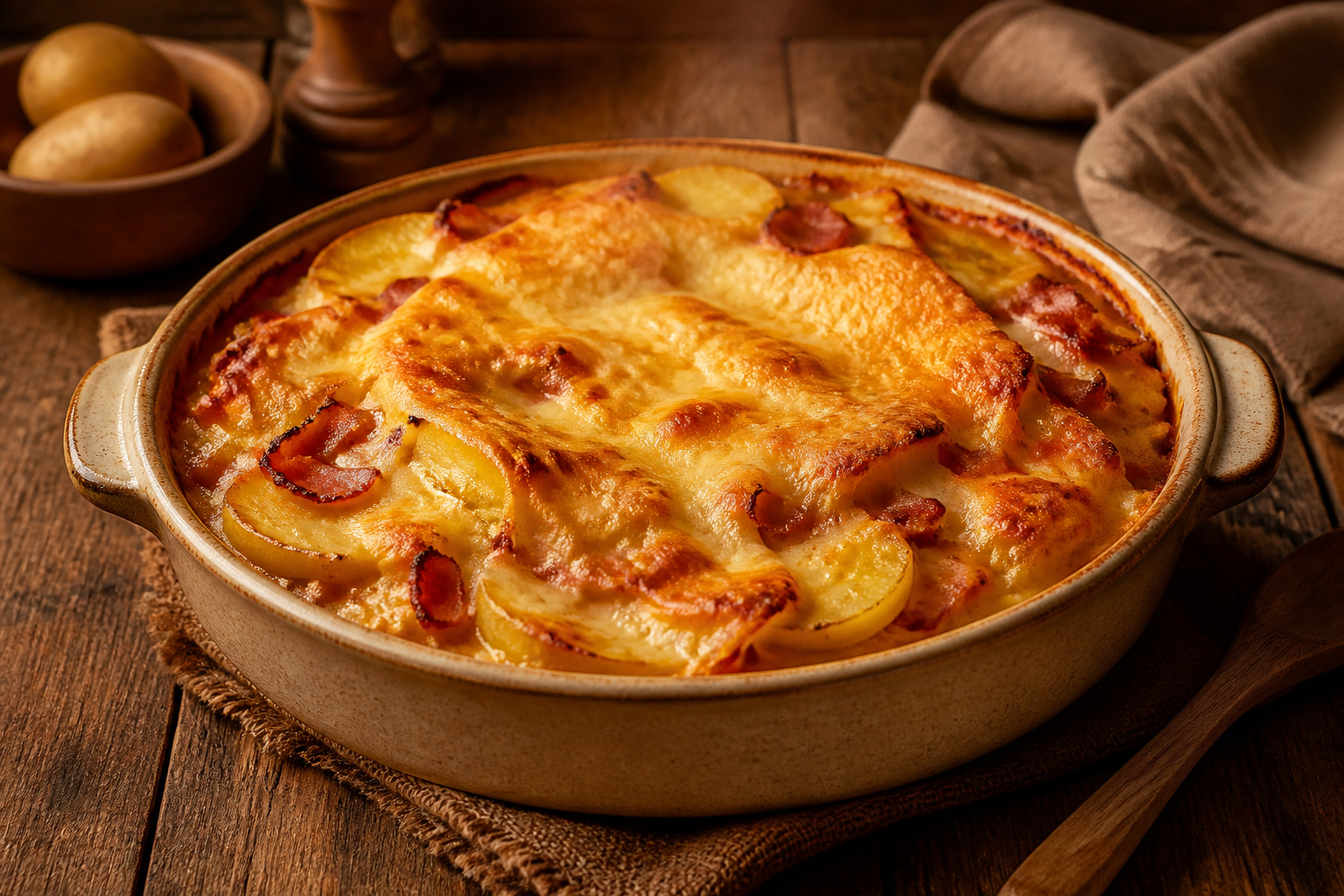 Tartiflette reconfortante au fromage fondant