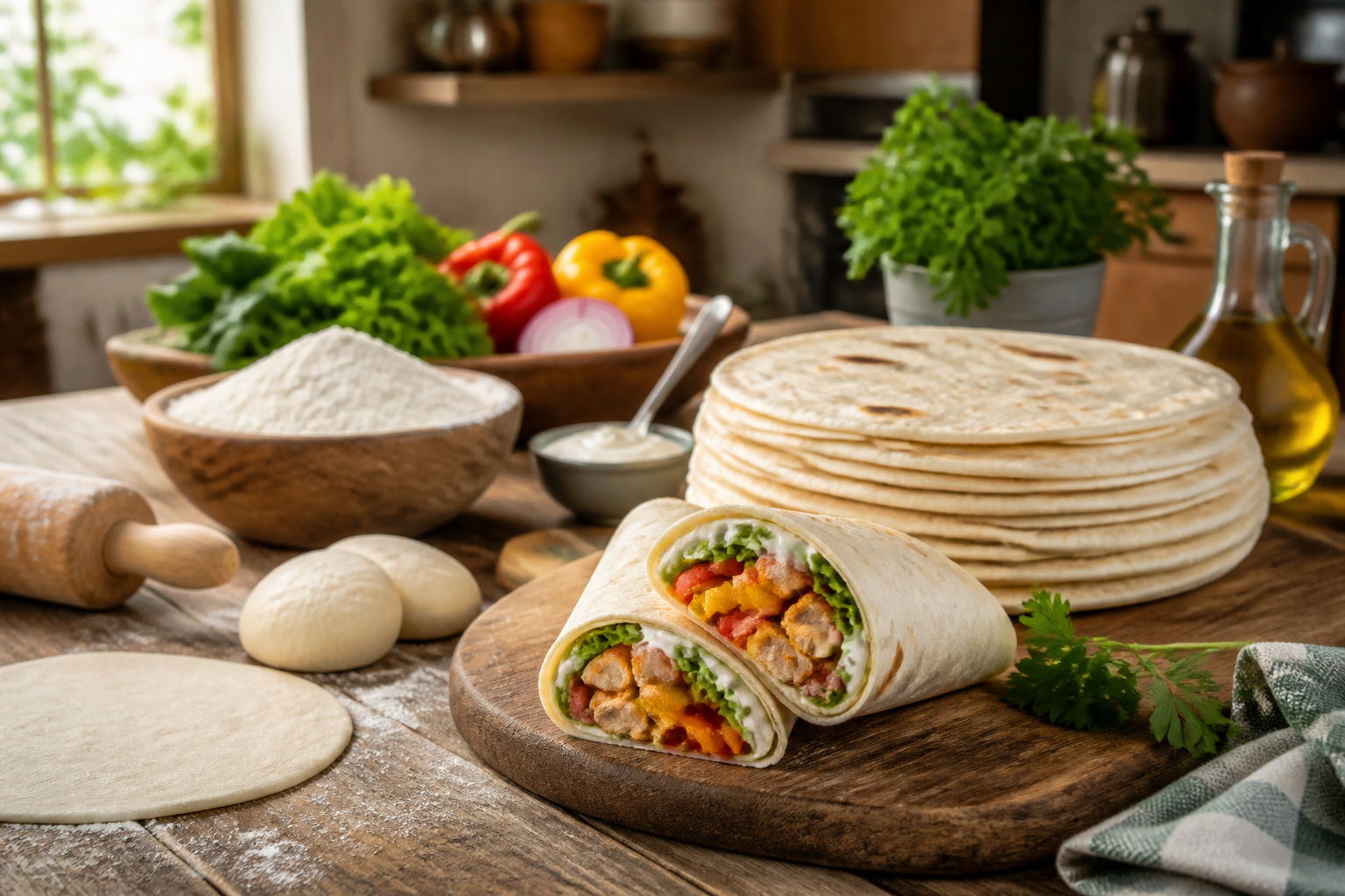 Tortillas maison et wraps savoureux