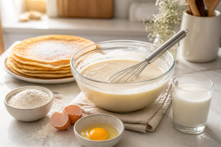 Preparation de pate a crepes facile