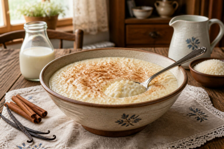 Riz au lait maison a la cannelle