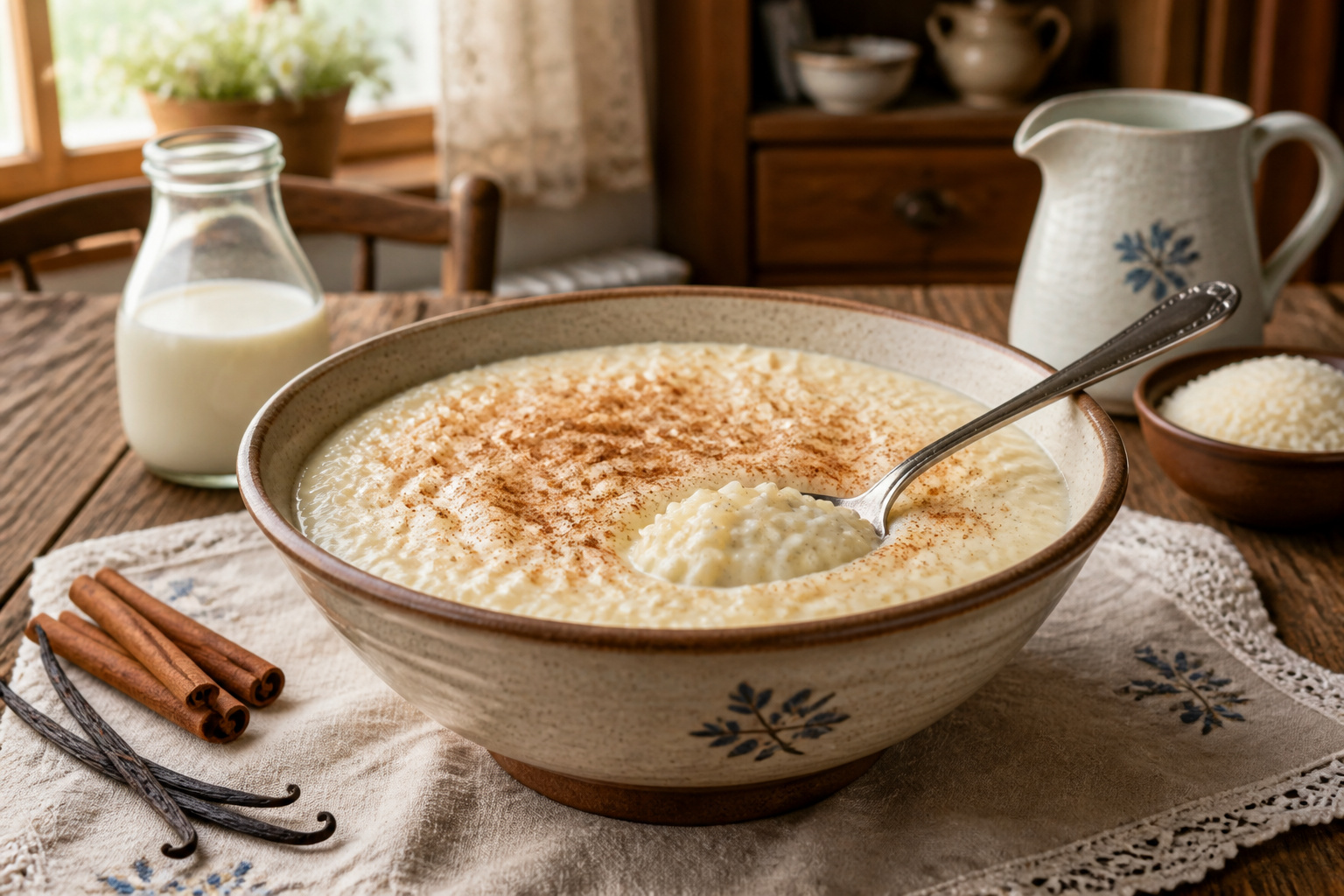 Riz au lait maison a la cannelle