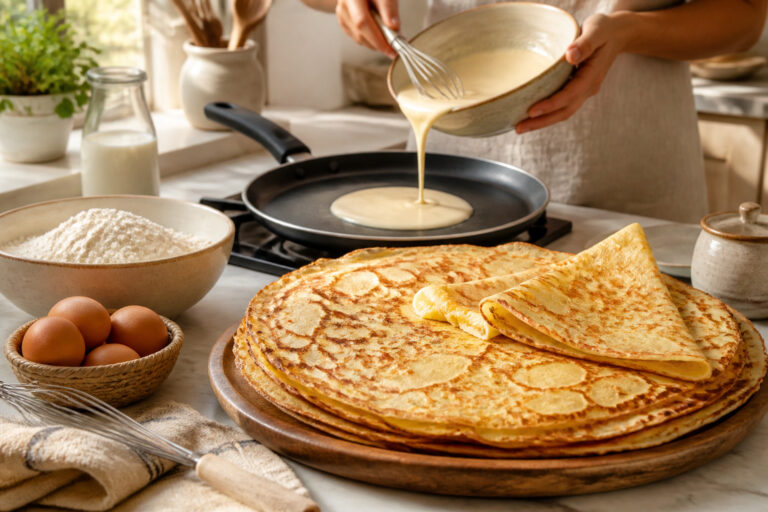 Crepes dorees faites maison