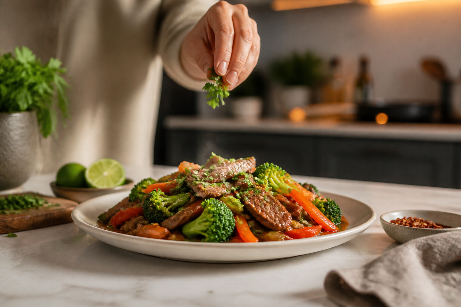 Plat savoureux prepare rapidement