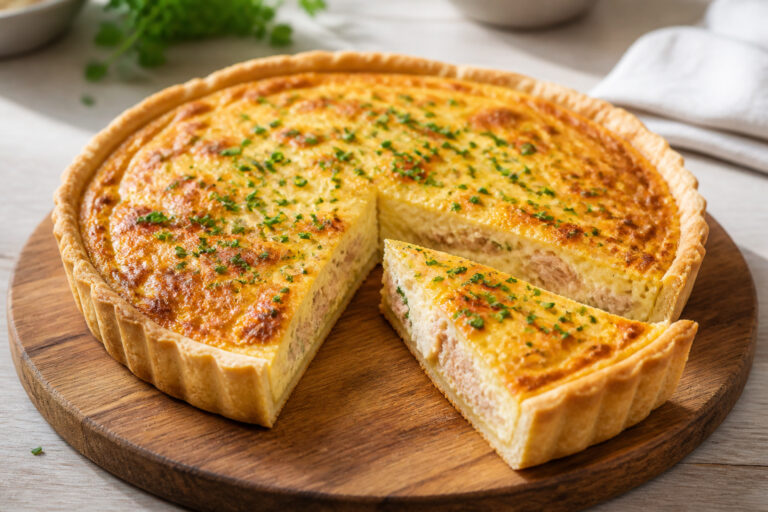 Quiche au thon maison et doree